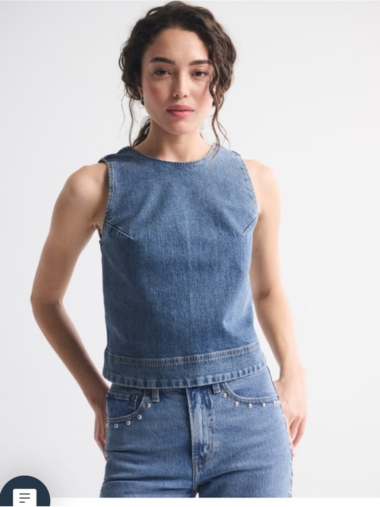 Abercrombie & Fitch Tops - Abercrombie & Fitch Denim Shell Top
